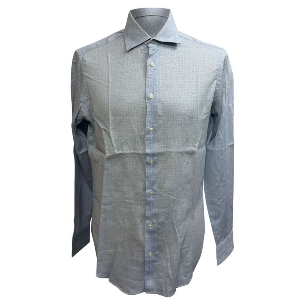 Etro Patterned Button-Down Shirt in Light Blue Co… - image 1